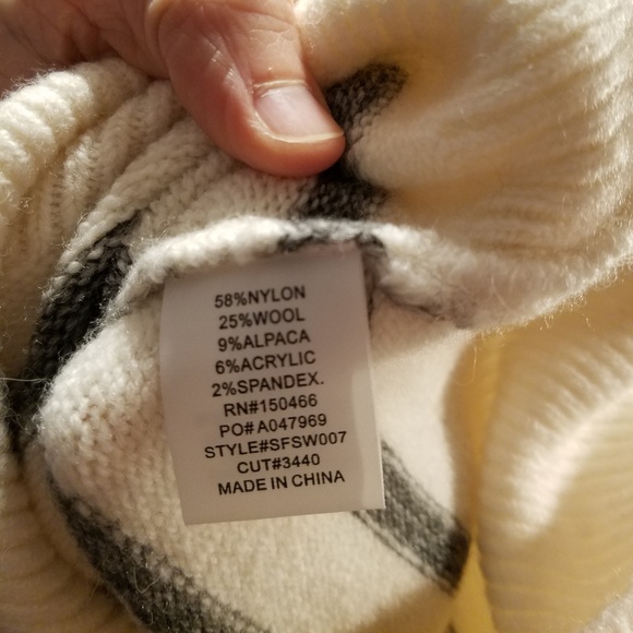 NWOT 41 Hawthorn Roma Textured Striped Pullover - Picture 4 of 6